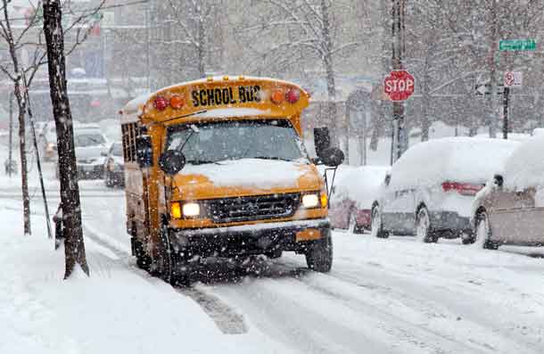 School Buses have to keep safety and weather conditions in mind