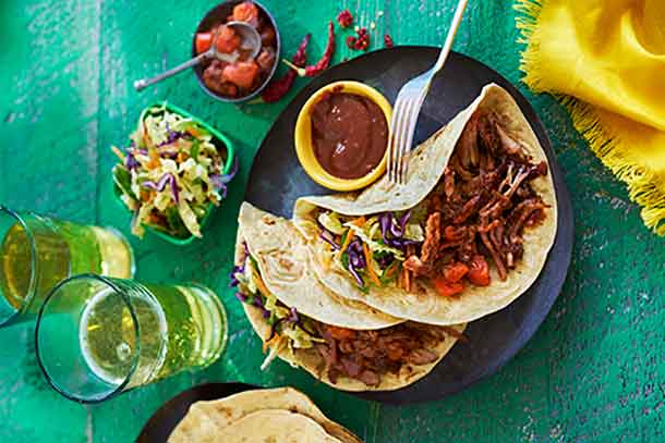 Jerk Pulled Pork Tacos - a twist a perfect for a winter warm-up
