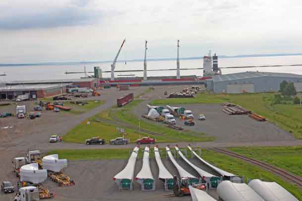 Project cargo shipments being handled at the Port of Thunder Bay, July/17