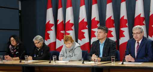 Press conference by St. Anne's School Residential School survivors
