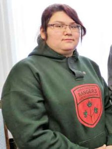 Junior Canadian Ranger Nova Gull of Peawanuck. credit: Sergeant Peter Moon, Canadian Rangers