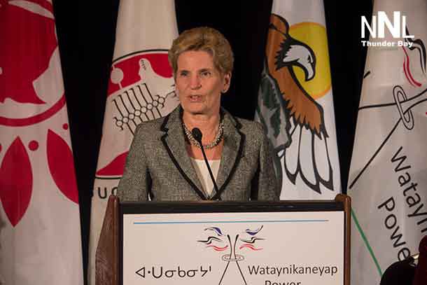 Premier Kathleen Wynne at announcement for Watay Power 