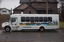 The newest bus in the Kasper Transportation fleet