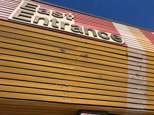 After the shooting incident in downtown Fort William last week, all that is left are the impact the shotgun pellets made in the metal coverings at Victoriaville Mall