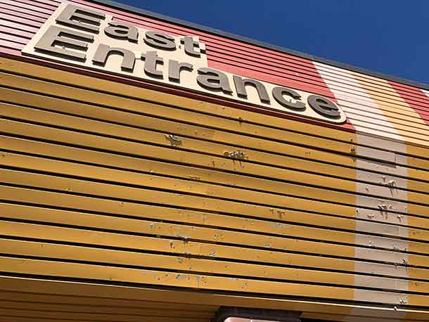 After the shooting incident in downtown Fort William last week, all that is left are the impact the shotgun pellets made in the metal coverings at Victoriaville Mall