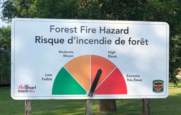 The Forest Fire Hazard heading into the weekend is high in Northern Ontario