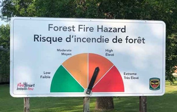 The Forest Fire Hazard heading into the weekend is high in Northern Ontario