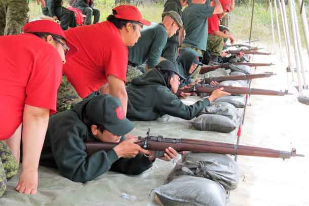 Learning to shoot accurately and safely is a top priority at the camp.