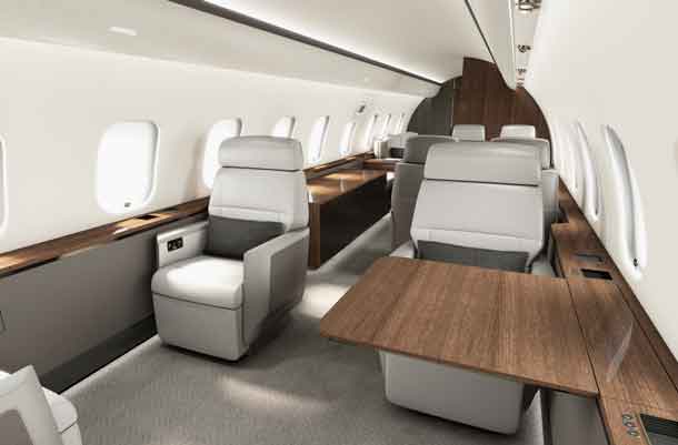 Global 5000 aircraft with Premier cabin