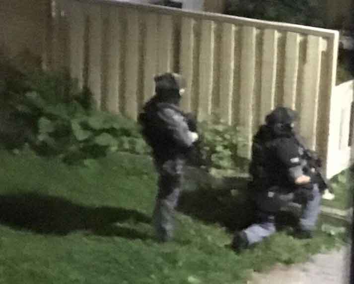 Thunder Bay Police Service Special Weapons and Tactics members on scene this morning in Windsor
