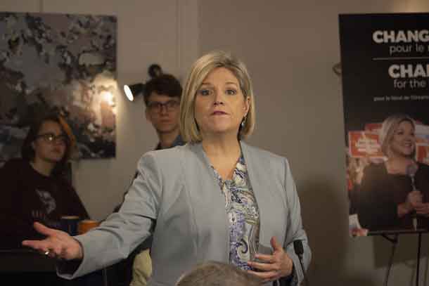 New Democratic Party Leader Andrea Horwath