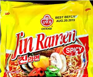 Ottogi brand Jin Ramen Spicy