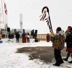 Fort William First Nation Remembrance Day 2018 - Photo by Kateri Banning