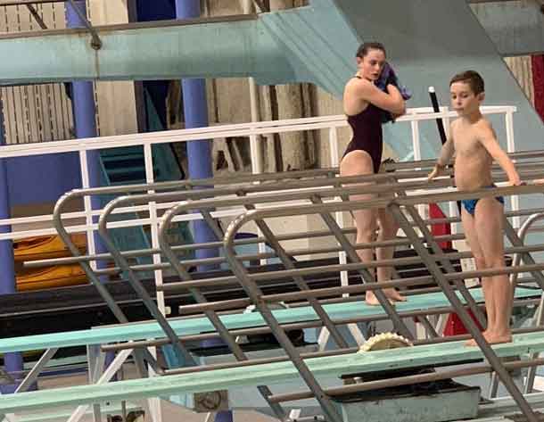 Abbey and Michael - Local divers attended provincials.