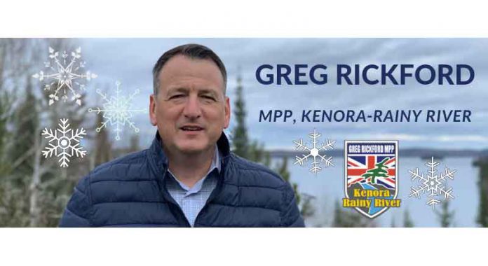 Kenora Rainy River MPP Greg Rickford Winter