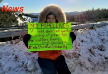 CAJ Calls Plan Legal Action to Protect Journalists Covering Protests Protesters on the Nipigon Bridge on January 12 2019 Image ©Louis Kwissiwa