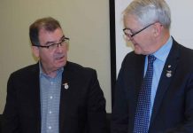 Minister Garneau Order to prohibit navigation in specific areas of flooding Kenora MP Bob Nault and Minister of Transport Marc Garneau