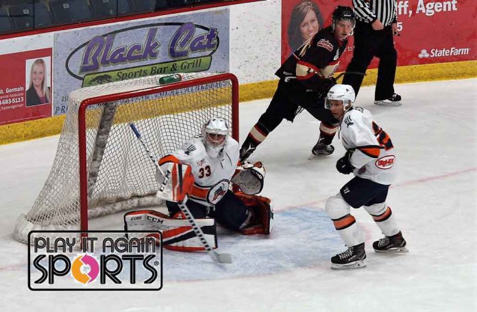 Thief River Falls Norskies goalkeeper Bailey Schmitz has been named its Play It Again Sports Player of the Week