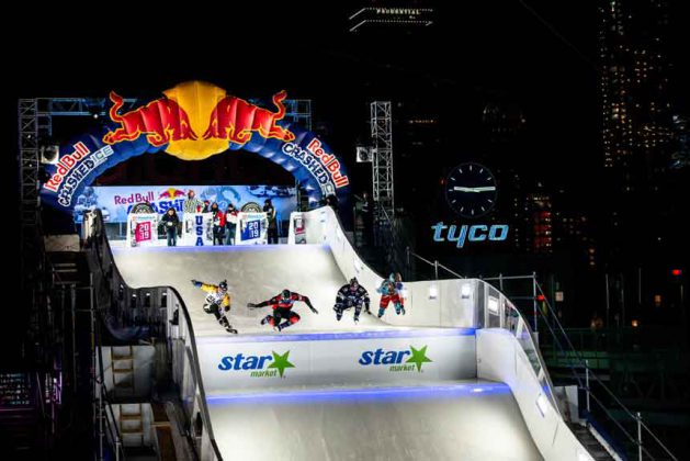 Action from Fenway Park in Boston - The first stadium event for Red Bull Crashed Ice Limex Images