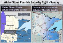 Winter Storm Update for Wisconsin and Minnesota National Weather Service is forecasting up to a foot of snow with strong winds