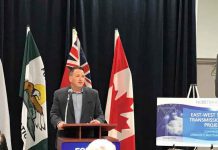 Ontario Energy Board Directed to Designate NextBridge for East-West Tie Line Minister Greg Rickford at announcement on East West Transmission line