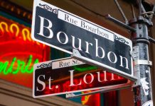 6 Ways to Go Wild in a New Orleans Party Bus New Orleans LA BOURBON STREET SIGN