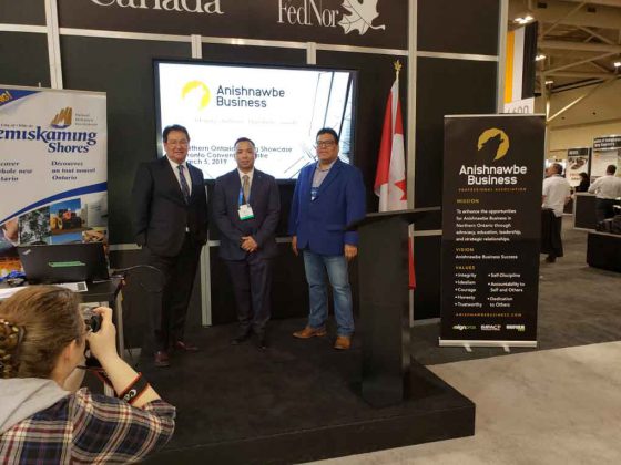 Brian Davey, Jason Rasevych and Jason Thompson at PDAC with Aboriginal Business Professional Association