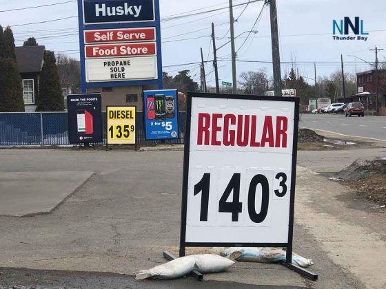 Gas prices have jumped in Thunder Bay and across Northwestern Ontario