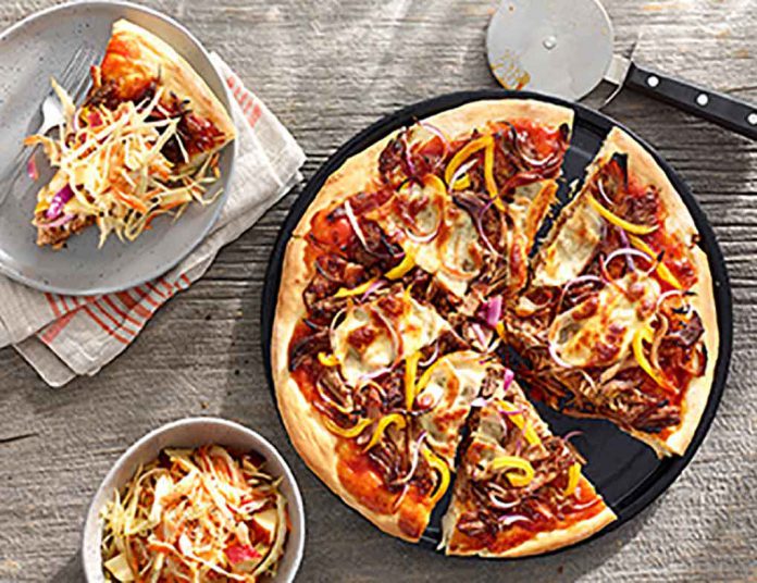 Pulled Pork Pizza with Tangy Slaw