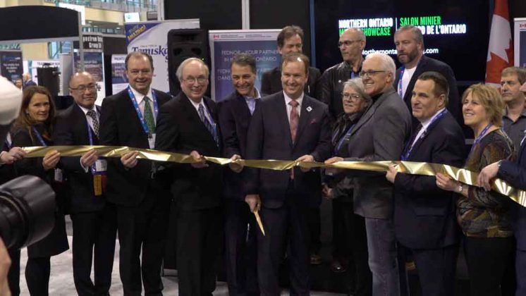 Ribbon Cutting at PDAC 2019 in the FedNor area featuring Northern Ontario Businesses