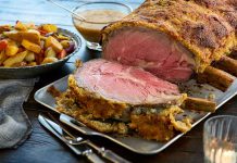Living – Prime Rib Beef Roast with Horseradish Crust Prime Rib Beef Roast with Horseradish Crust The golden-brown horseradish crust adds a bit of sharpness to this tender juicy roast