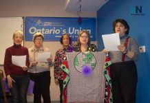 Celebrating International Women’s Day in Thunder Bay Singing at the International Womens Day Event at OPSEU