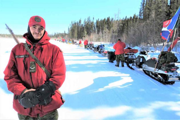Ranger Quinton Anishinabie of Sandy Lake became a patrol commander for a day as part of the training near Muskrat Dam.