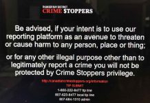 Thunder Bay Crimestoppers Changes Policy New policy at Thunder Bay Crimestoppers