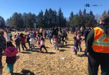 Easter Egg Hunt at Frank Charry Park Attracts 1000 plus Hill City Kinsman’s annual Easter egg hunt at Frank Charry Park