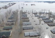 U.S. disaster aid won’t cover crops drowned by Midwest floods Flooded areas are seen in Bellevue, Nebraska, March 19, 2019. BELLEVUE (NEBRASKA) POLICE DEPARTMENT/via REUTERS
