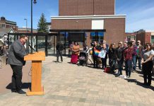 Standing by our Colours is to commemorate the 50th Anniversary of the Partial Decriminalization of Homosexuality in Canada Thunder Pride Flag raising