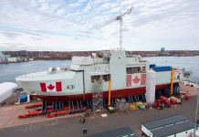 HMCS Margaret Brooke Being Assembled in Halifax The HMCS Margaret Brooke