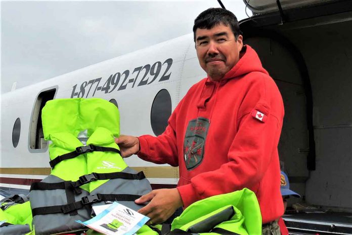 Redfern Wesley, a Kashechewan band councillor and Canadian Ranger, organized the search for the overdue boaters. credit Sergeant Peter Moon, Canadian Rangers