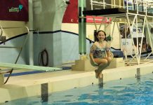 Camp Quality Blog Day 4 – Wednesday, July 17, 2019 Camper Lilly showing off her skills on the diving board.