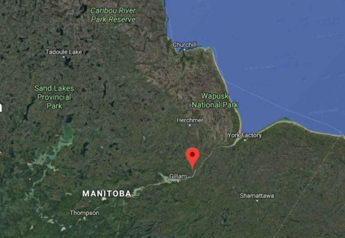 Gilliam Manitoba where the suspects were reportedly spotted