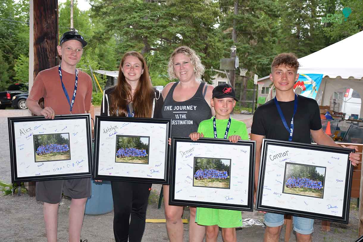 We love our graduating campers, Alex (left), Katelyn, Denver and Connor!