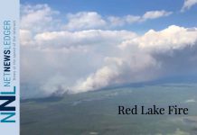 Solicitor General Provides Update on the Fire Situation in Northern Ontario Aerial shot of Red 023, July 5, 2019