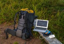 How To Ensure Your Electronics Products Are The Best On The Market Portable technology, solar panel, tablet, laptop and backpack in a forest