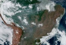 NASA and ESA Team Up on Climate Change – “All hands-on deck Global Challenge” Fires, burning in the Amazon Rainforest, are pictured from space, captured by the geostationary weather satellite GOES-16 on August 21, 2019 in this handout image obtained from social media. NASA/NOAA/Handout via REUTERS