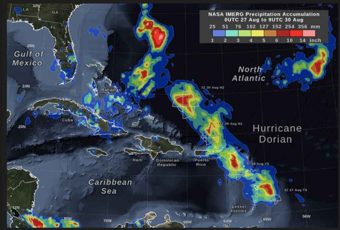 NASA Image of Hurricane Dorian