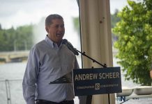Andrew Scheer – “Liberals shamefully tried to use a public health crisis to give themselves the powers to raise taxes” Andrew Scheer - Conservative Party Leader in Kenora