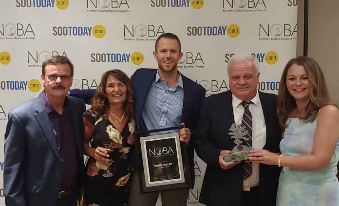 (Left to right: Vice President Tom Meilleur, Director of Marketing & Community Relations Karen Matson, Vice President of Commercial Operations Jeff Stout, CEO Frank Kelner, Director of Passenger Services Maureen Massaro.)