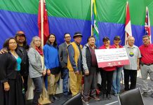 North Star Air Announces Partnership with Eabametoong FN From left to right: Wanda Atlookan-Sugarhead/Council Member, Harry Papah, Elizabeth Atlookan/Past-Chief, Hannah Waswa/Council Member, Andrew Yesno/Council Member, Louis Sugarhead/Council Member, Charlie Okeese/Council Member, Lena Shawinimash/NSA Agent, Maureen Massaro/Director of Passenger Services/NSA, Chief Harvey Yesno, Tom Meilleur/VP/NSA.