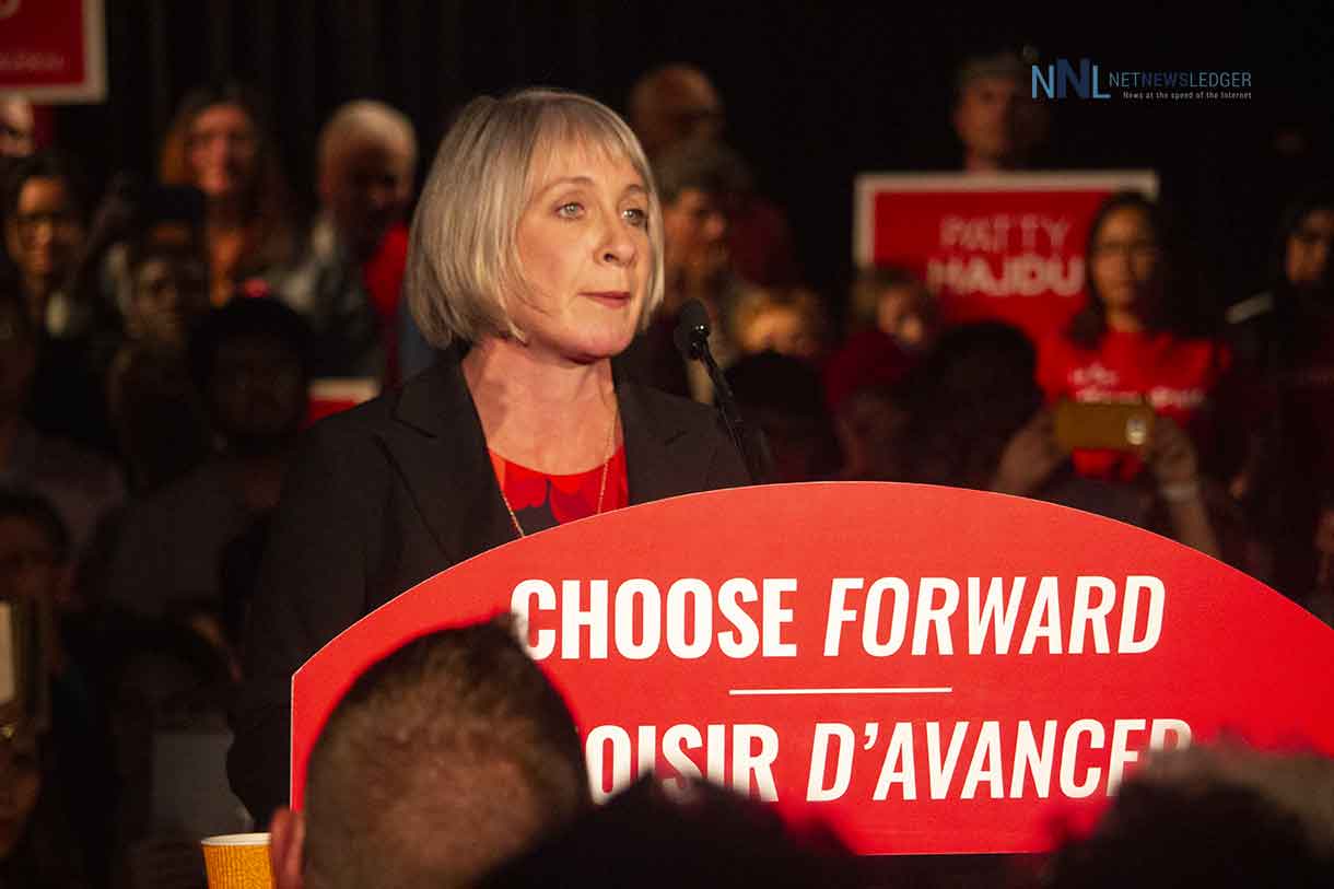 Thunder Bay Superior North Liberal candidate Patty Hajdu addresses rally